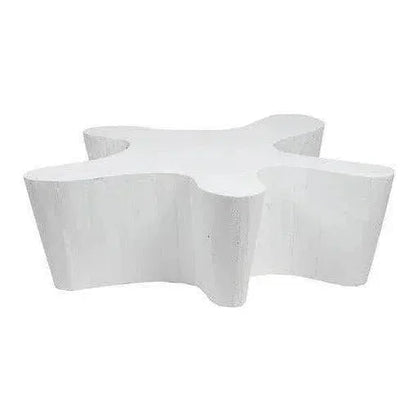 Naka Outdoor Live Edge White Coffee Table -- view 2