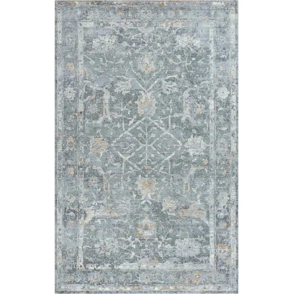 Bega Border Gray Large Area Rugs For Living Room - LOOMLAN - LOOMLAN - Area Rugs