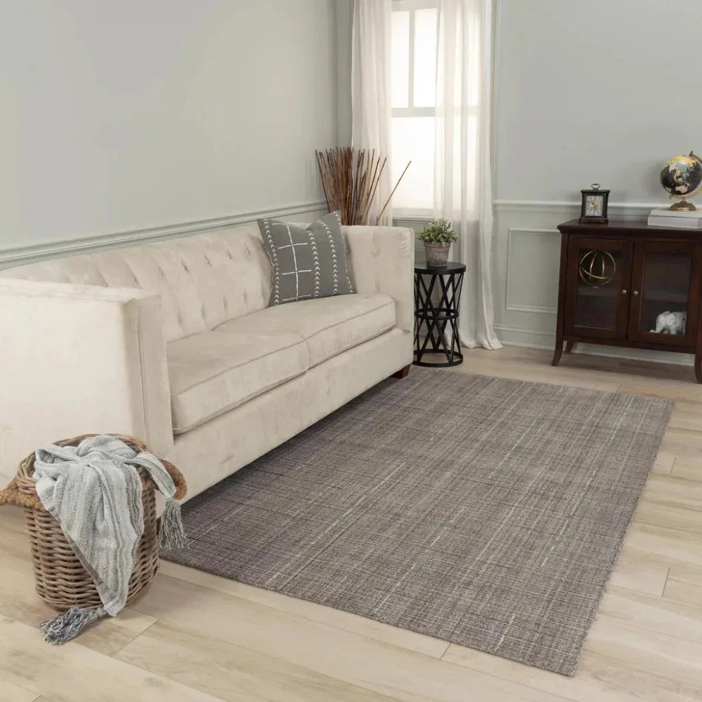 Aymo Solid Brown Area Rugs For Living Room -- brown