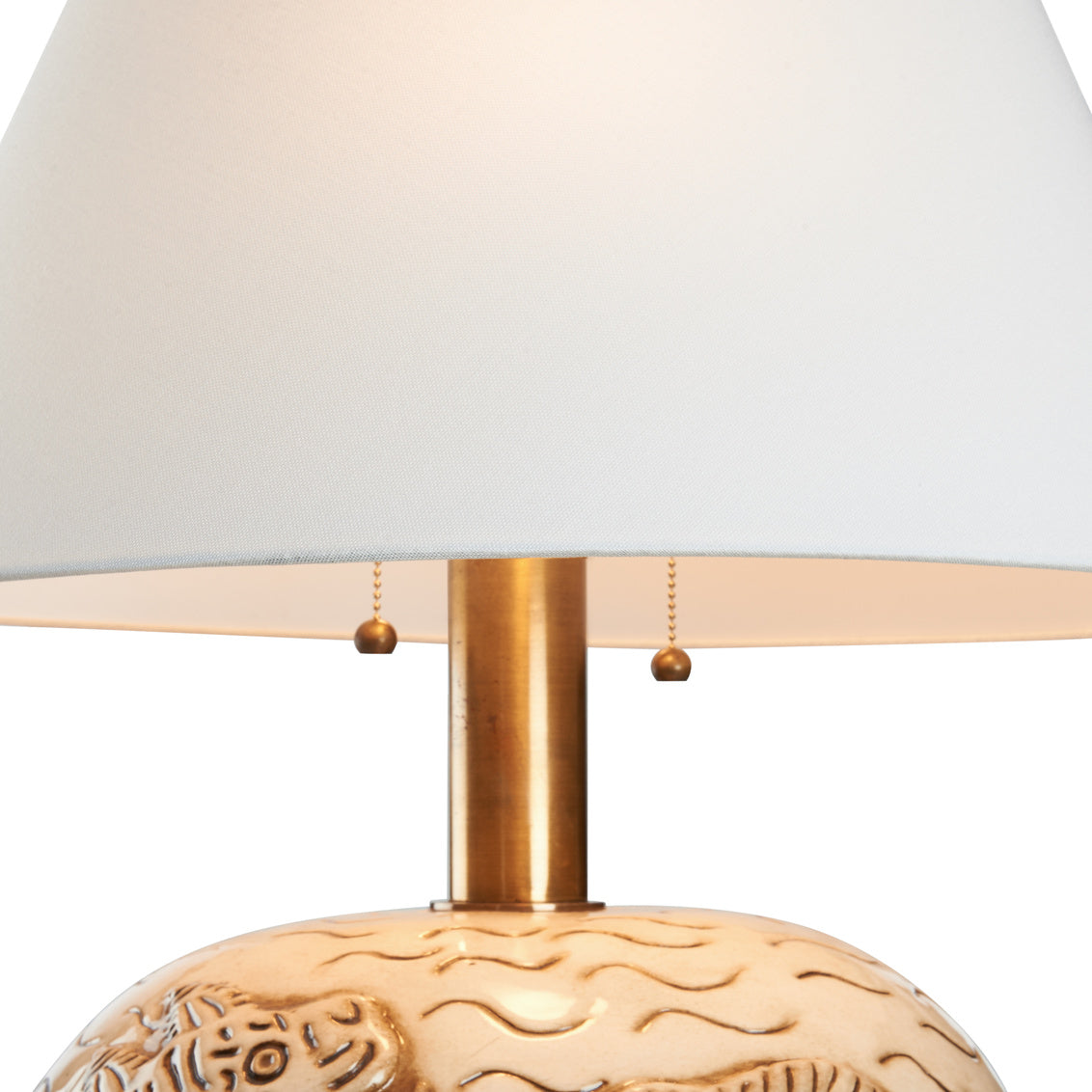 Wildwood Tibetan Tiger Sculpted Ceramic Table Lamp