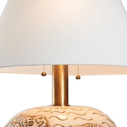 Wildwood Tibetan Tiger Sculpted Ceramic Table Lamp