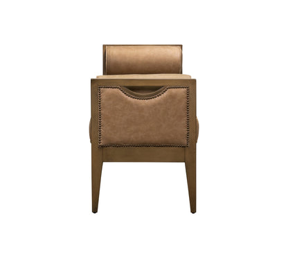 Beacon Hill City Scale Leather Bedroom Bench