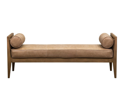 Beacon Hill City Scale Leather Bedroom Bench