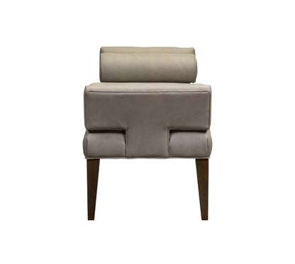 Pimlico Leather And Bolster Pillows Bedroom Bench