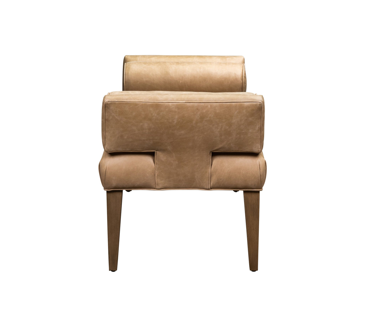 Pimlico Leather And Bolster Pillows Bedroom Bench