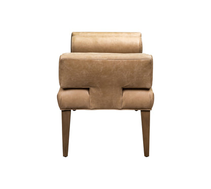 Pimlico Leather And Bolster Pillows Bedroom Bench