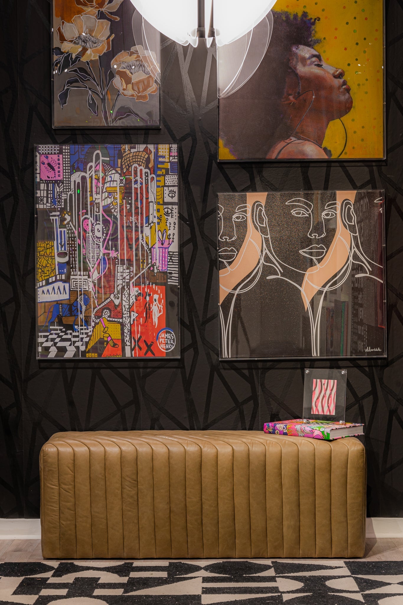 Bryant Leather Luxurious Bench Ottoman