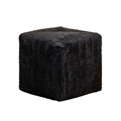 Bryant Leather Plush Comfort Cube Ottoman