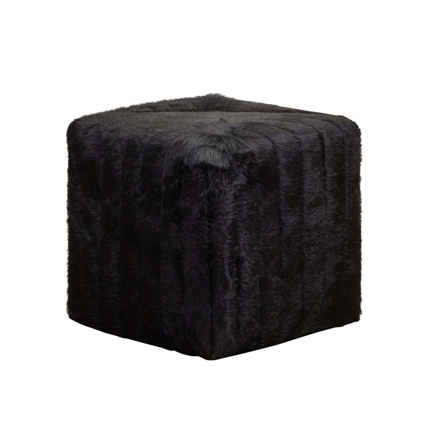 Bryant Leather Plush Comfort Cube Ottoman