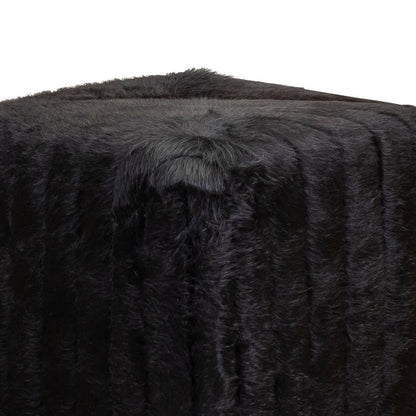 Bryant Leather Plush Comfort Cube Ottoman