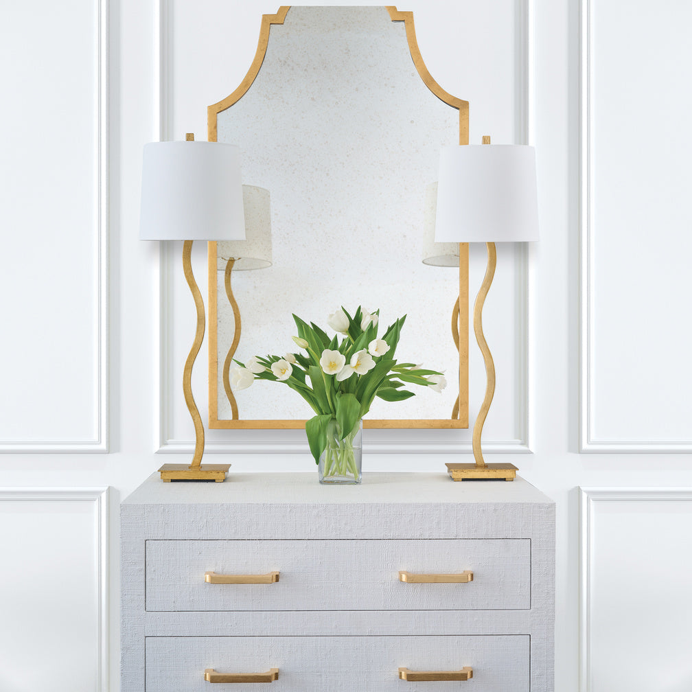 Chelsea House Sway Buffet Gold Leaf Table Lamp