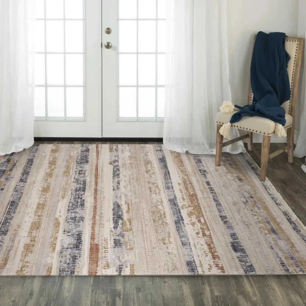 Cyne Stripe Natural Area Rugs For Living Room -- natural