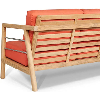 Aalto 86-inch Teak Deep Outdoor Couch with Sunbrella Cu -- view 15