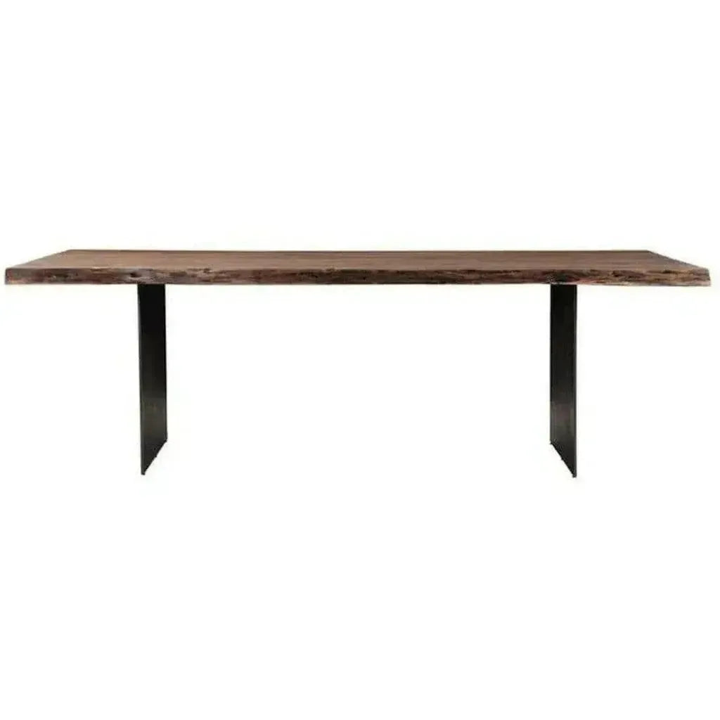 Brown Dining Table Live Edge Seats 8 or 10 -- view 2