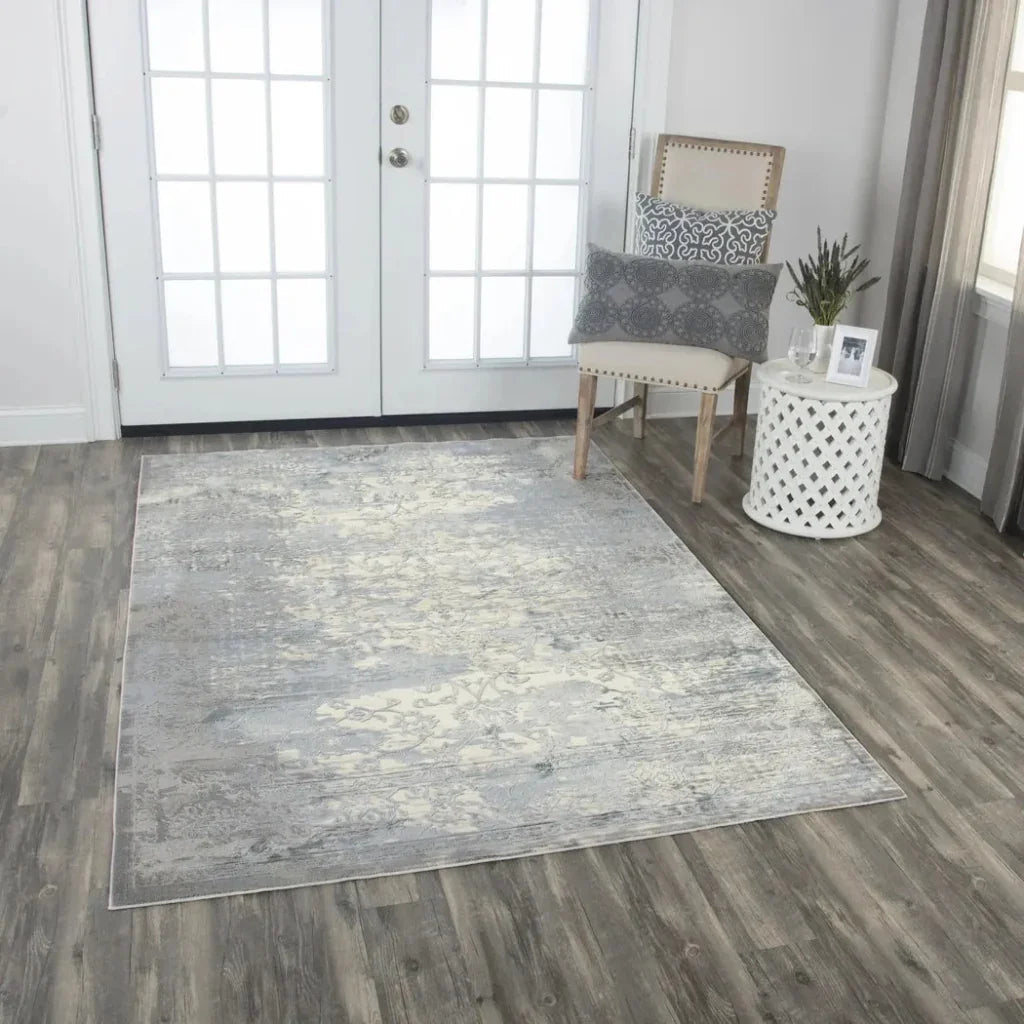 Bosk Vine Gray Kitchen Hallway Runner Rug -- gray