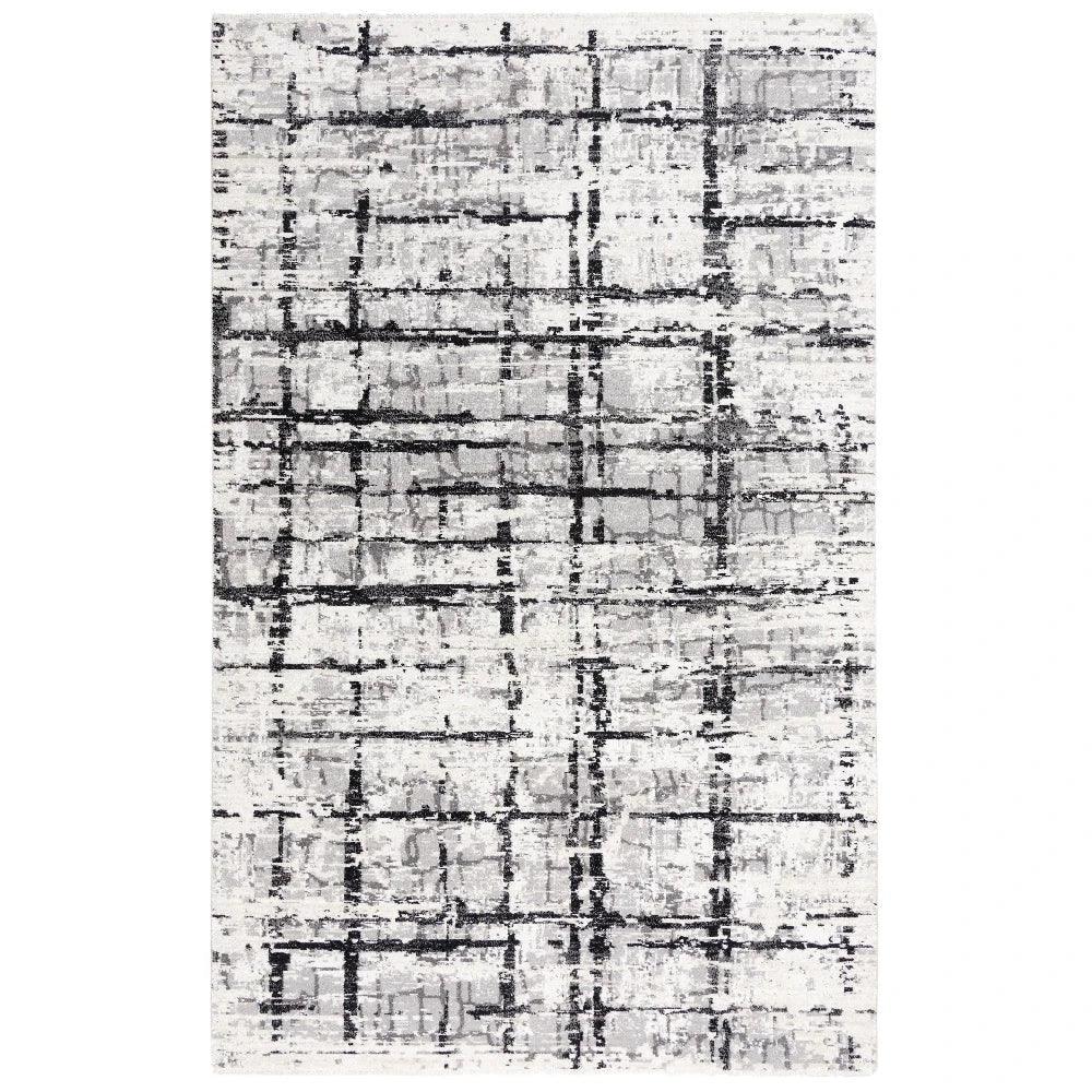 Babu Abstract Black/ Large Area Rugs For Living Room