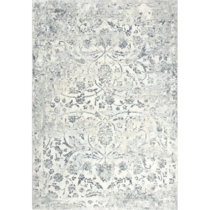 Boxy Scroll Gray Kitchen Hallway Runner Rug - LOOMLAN - LOOMLAN - Area Rugs