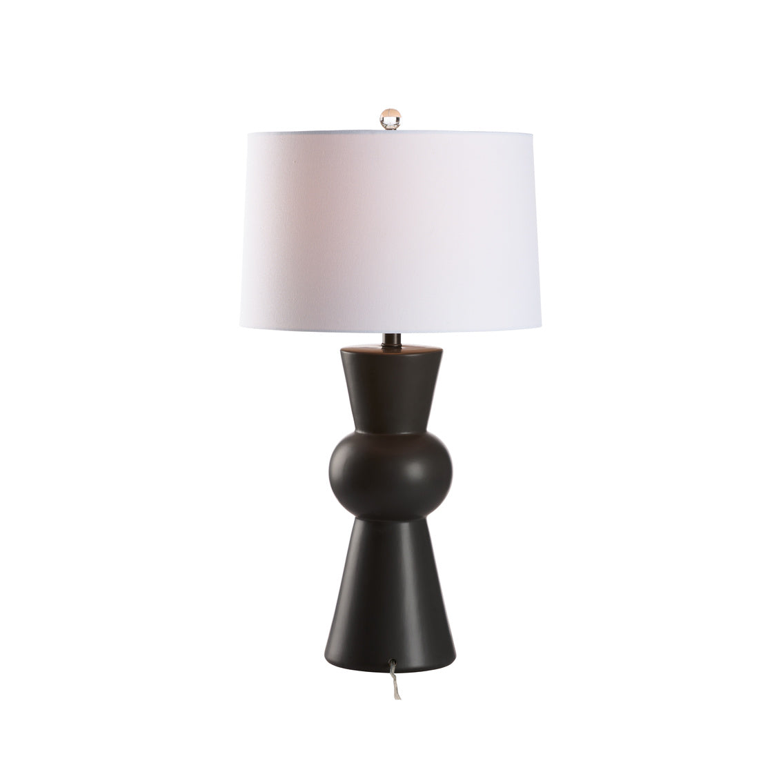 Chelsea House Chase Matte Black Ceramic Table Lamp