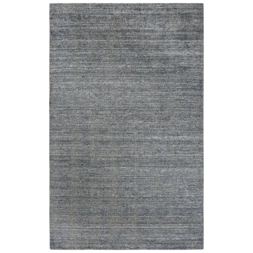 Baka Solid Denim Area Rugs For Living Room