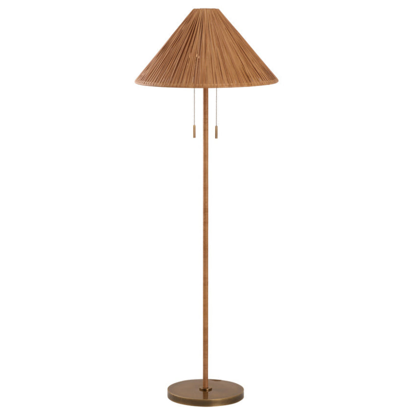 Wildwood Avondale Handcrafted Rattan Floor Lamp