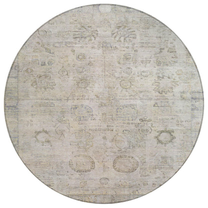 Laeanor Ivory Washable Indoor-Outdoor Rug