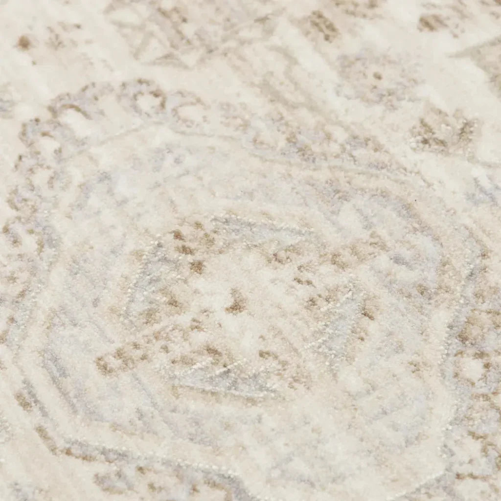 Cyra Floral Natural Area Rugs For Living Room -- natural