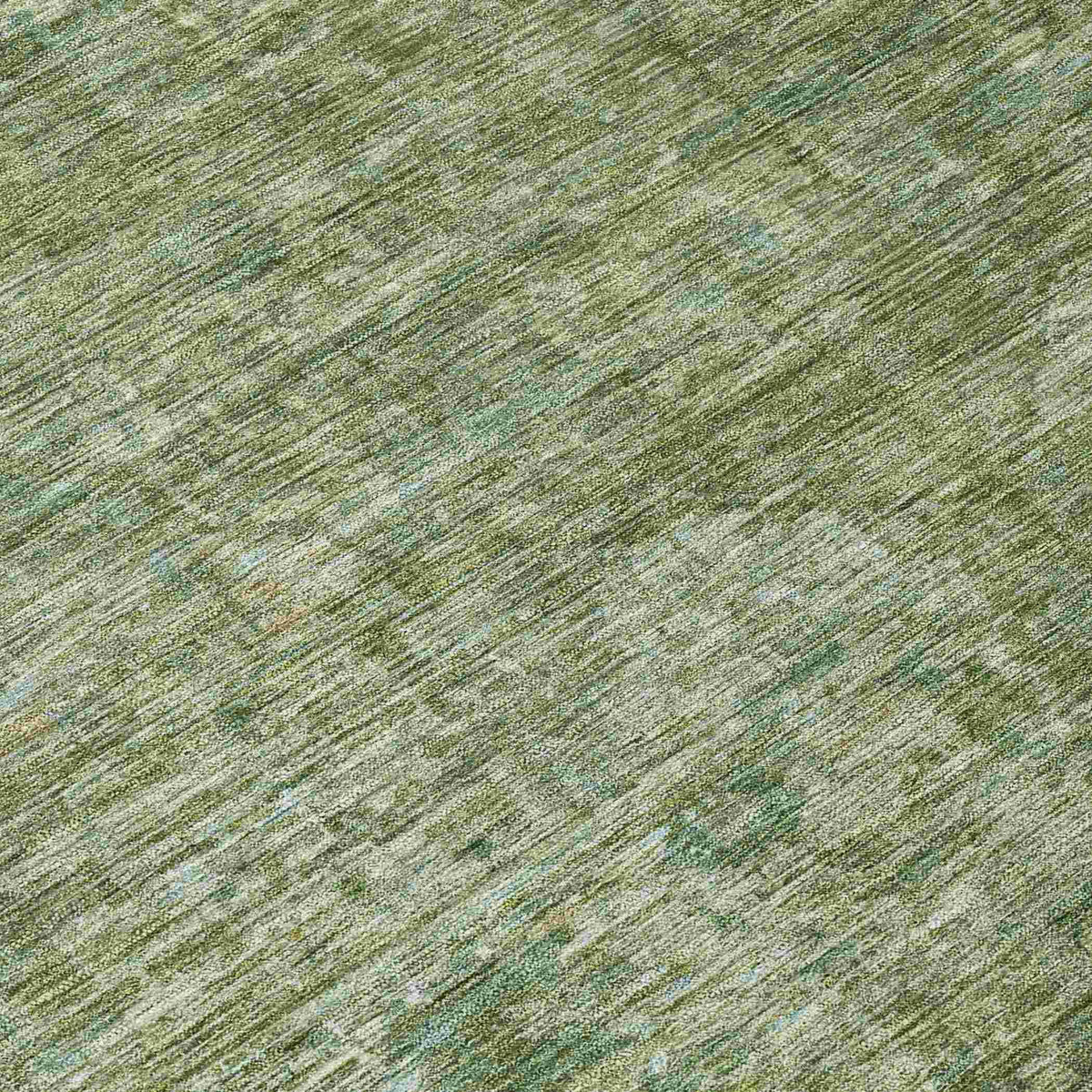 Iriira Green Washable Indoor-Outdoor Rug
