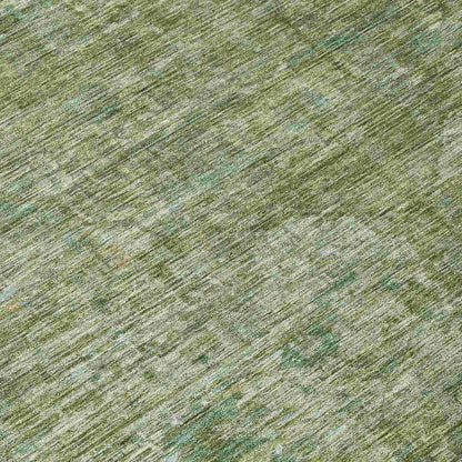 Iriira Green Washable Indoor-Outdoor Rug