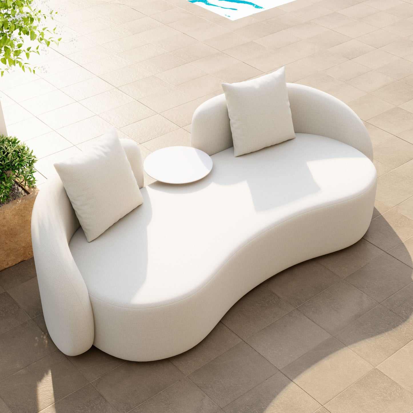 Sunny Isles Beige Loveseat