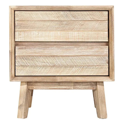 Brown Solid Wood Gia 2 Drawer Nightstand -- view 6