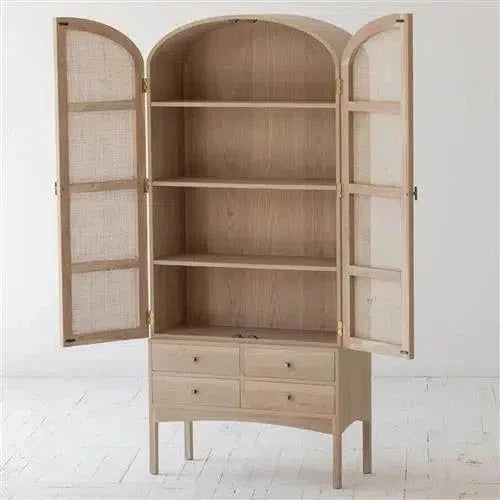 Tall Cabinet Coastal Armoire Drawers -- view 6