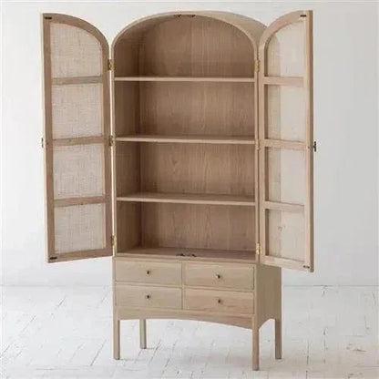 Tall Cabinet Coastal Armoire Drawers -- view 6