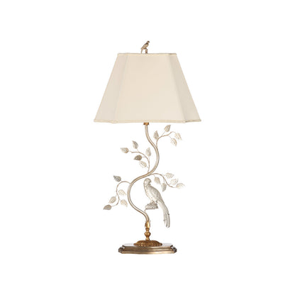 Chelsea House Crystal Bird Silver Table Lamp