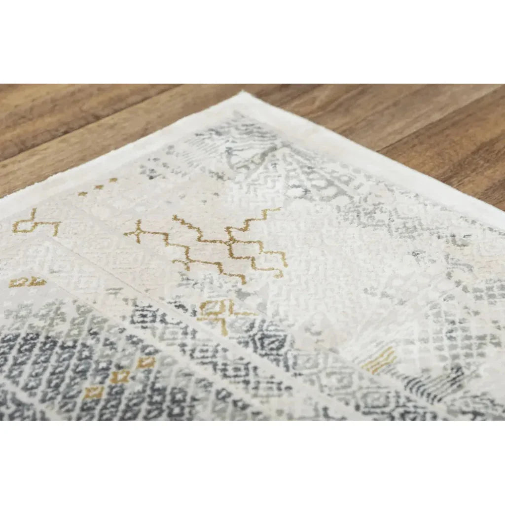 Dite Diamond Gray Kitchen Hallway Runner Rug - LOOMLAN - LOOMLAN - Area Rugs