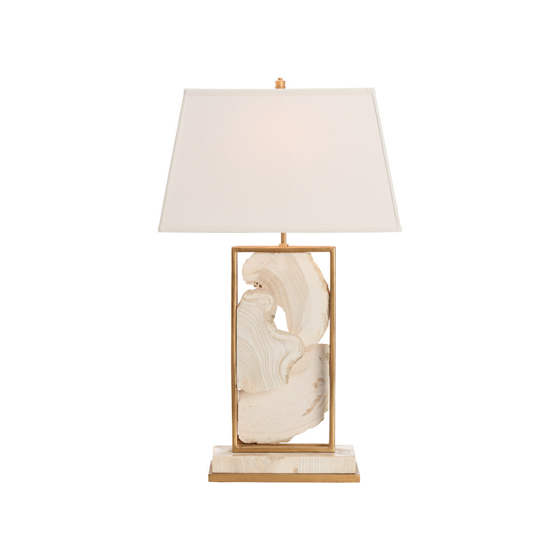 Chelsea House Clam Shell White Table Lamp