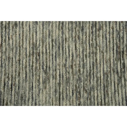 Byre Stripe Gray Area Rugs For Living Room -- gray