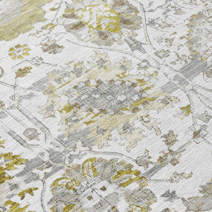 Haelira Linen Washable Indoor-Outdoor Rug