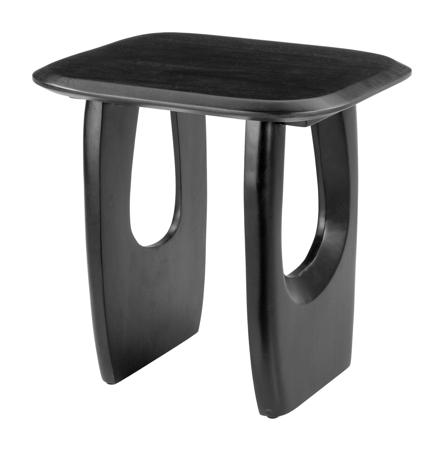 Arasan Wood Black Rectangular Accent Table