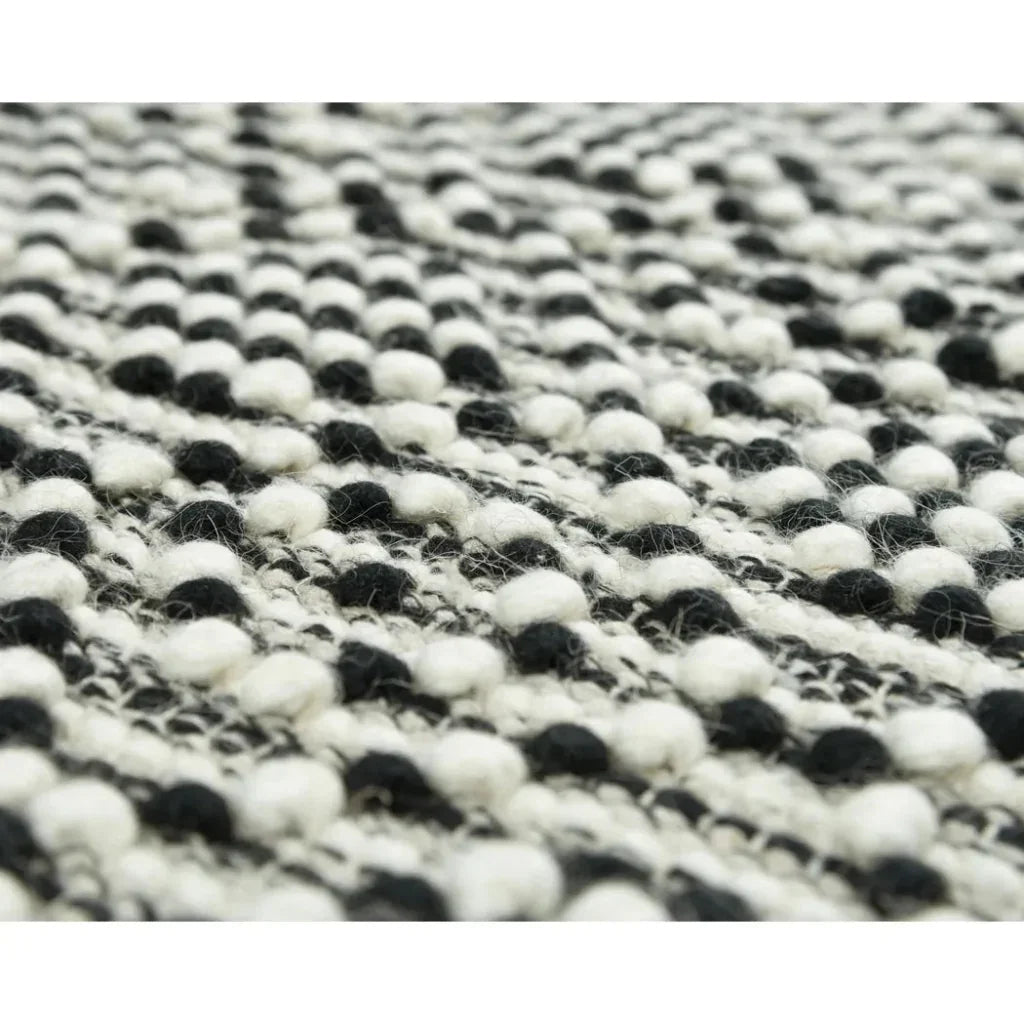 Buza Geometric Black Living Room Rug - LOOMLAN - LOOMLAN - Area Rugs