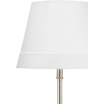 White Nickel Marble Iron Darcey Table Lamp -- view 3