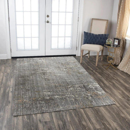 Aula Abstract Gray Large Area Rugs For Living Room -- gray