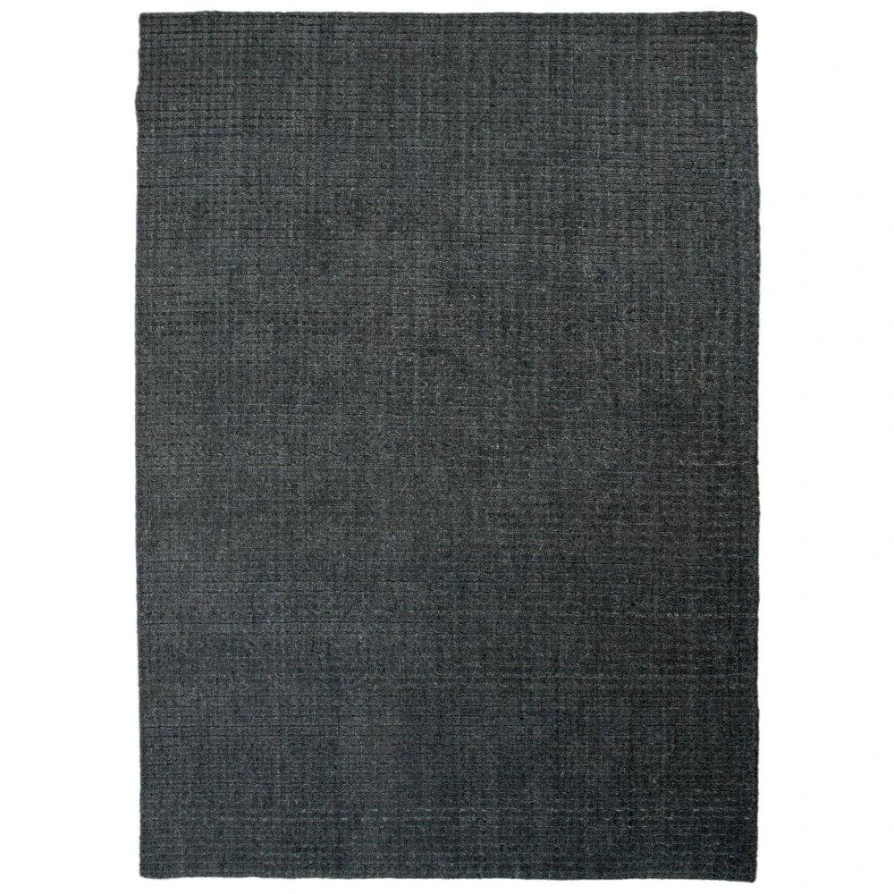 Corb Solid Charcoal Area Rugs For Living Room