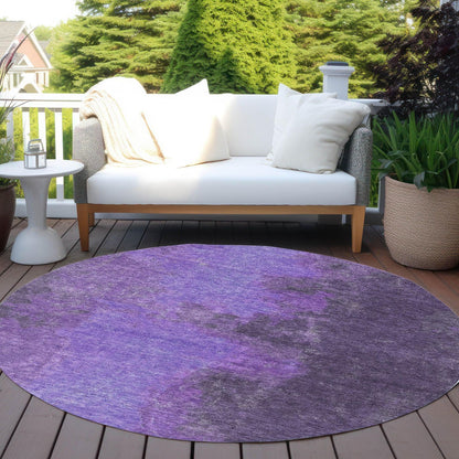 Iriion Purple Washable Indoor-Outdoor Rug