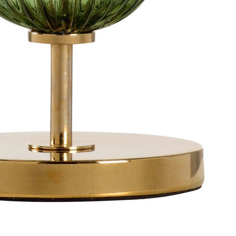 Wildwood Cara Green Crystal Brass Finish Table Lamp