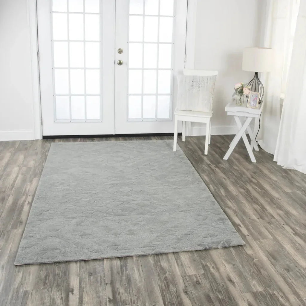 Beko Diamond Gray Large Area Rugs For Living Room -- gray