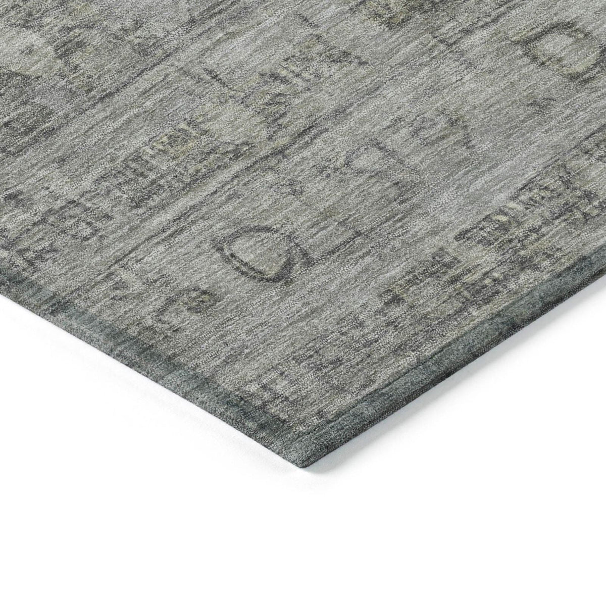 Kaelora Gray Washable Indoor-Outdoor Rug