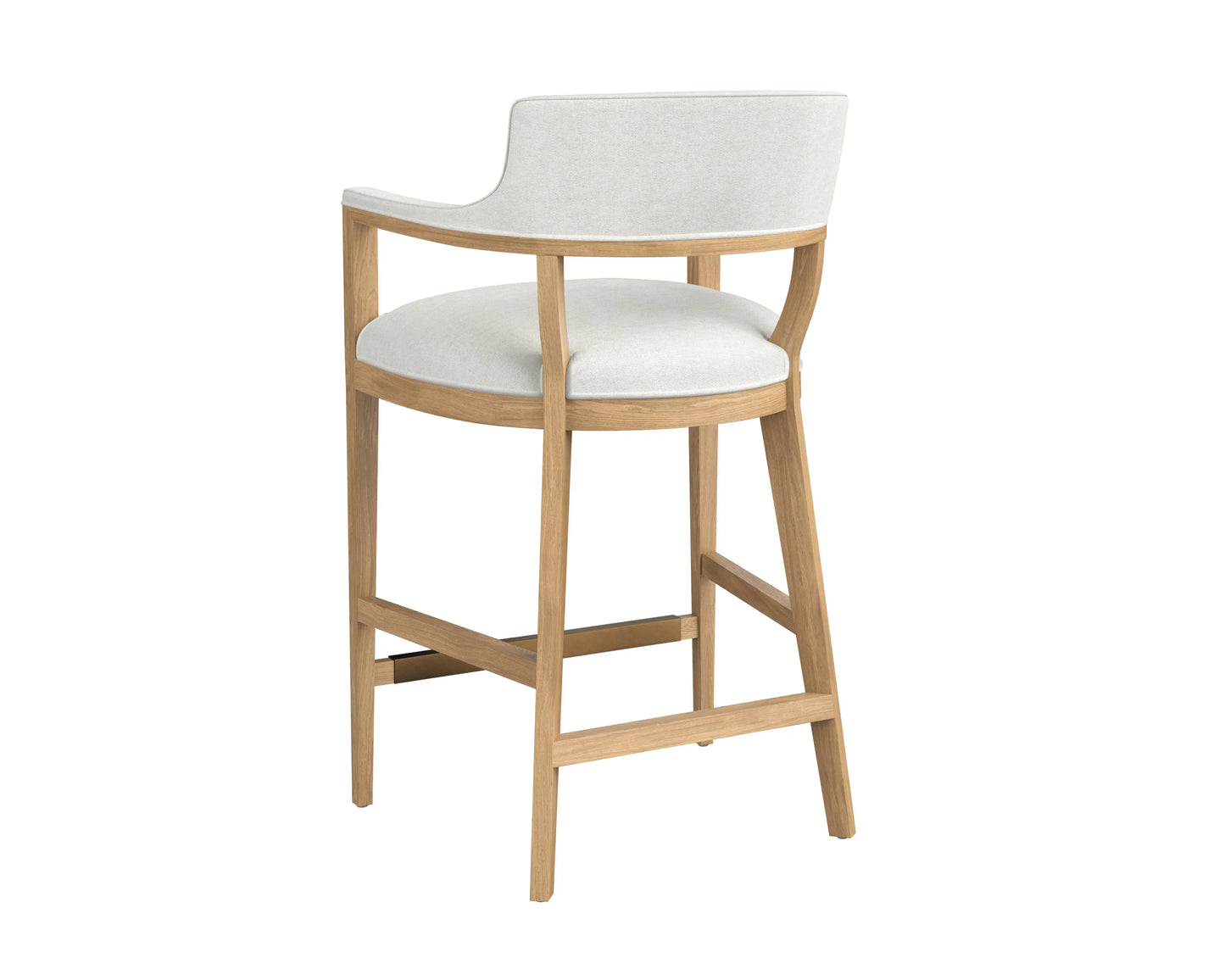 Brylea Leather Upholstered Modern Barstool