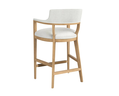 Brylea Leather Upholstered Modern Barstool