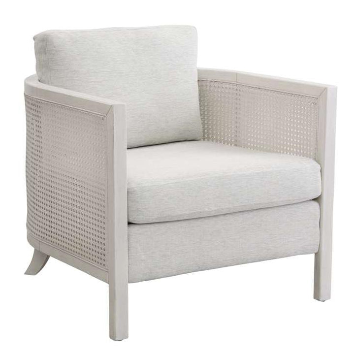Mylo White Wood Accent Arm Chair - Heirloom Quality Wood