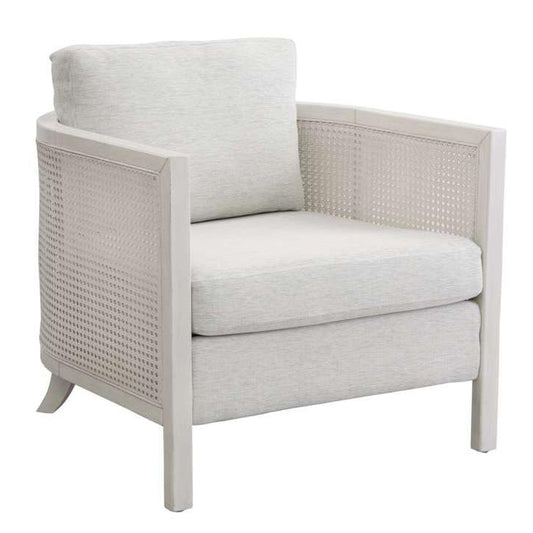 Mylo White Wood Accent Arm Chair - Heirloom Quality Wood